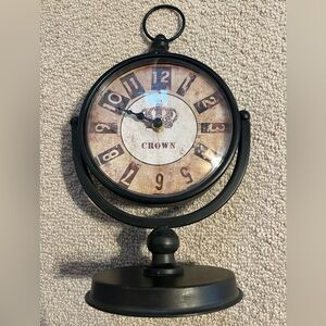 Crown Black and Tan Standing Clock